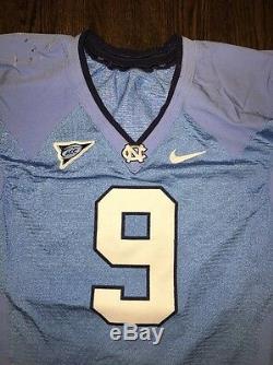 Game Worn Used Nike North Carolina Tar Heels UNC Football Jersey #9 Size 46