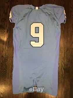 Game Worn Used Nike North Carolina Tar Heels UNC Football Jersey #9 Size 46