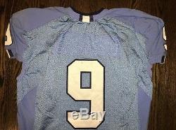 Game Worn Used Nike North Carolina Tar Heels UNC Football Jersey #9 Size 46