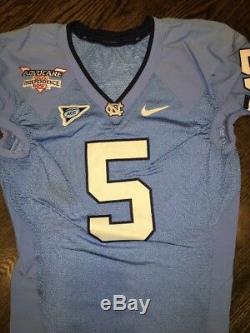 Game Worn Used North Carolina Tar Heels UNC Football BOWL Jersey THORPE