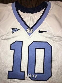 Game Worn Used North Carolina Tar Heels UNC Football Jersey NFL #10 TRUBISKY