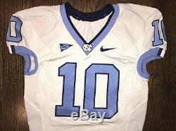 Game Worn Used North Carolina Tar Heels UNC Football Jersey NFL #10 TRUBISKY