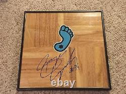 George Lynch Signed North Carolina Tarheels Framed Basketball Floor UNC Heels