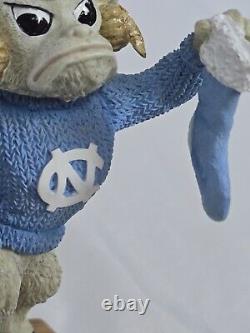 HTF Vtg UNC University of North Carolina Tar Heels Ramses Mascot Stocking Hanger