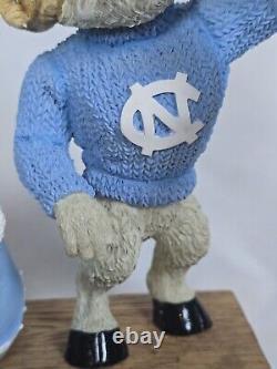 HTF Vtg UNC University of North Carolina Tar Heels Ramses Mascot Stocking Hanger