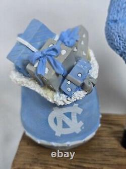 HTF Vtg UNC University of North Carolina Tar Heels Ramses Mascot Stocking Hanger
