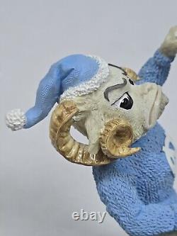 HTF Vtg UNC University of North Carolina Tar Heels Ramses Mascot Stocking Hanger
