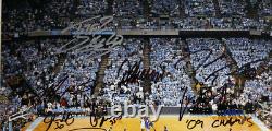 Hansbrough +11 Signed Team 8x10 Photo UNC Tar Heel Basketball 2009 Champs COA