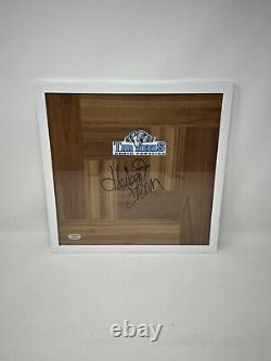 Hubert Davis Signed Autograph Framed Floorboard Unc North Carolina Tar Heels Psa