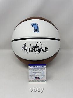 Hubert Davis Signed Autograph Unc North Carolina Tar Heels F/s Basketball Psa
