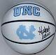 Hubert Davis Signed Autographed Unc North Carolina Tar Heels Logo Basketball Jsa