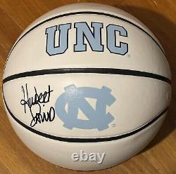 Hubert Davis Signed Autographed UNC North Carolina Tar Heels Logo Basketball JSA