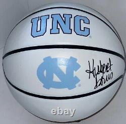 Hubert Davis Signed Autographed UNC North Carolina Tar Heels Logo Basketball JSA