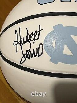 Hubert Davis Signed Autographed UNC North Carolina Tar Heels Logo Basketball JSA