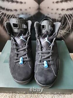 Icy? Jordan 6 Retro Tar Heels, Unc 2017 384664 006 Sz 12 Black Blue