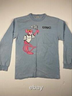 Insane 1993 Pink Panther UNC Tar Heels Long Sleeve Tee S A2512