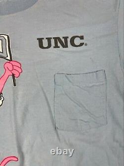 Insane 1993 Pink Panther UNC Tar Heels Long Sleeve Tee S A2512