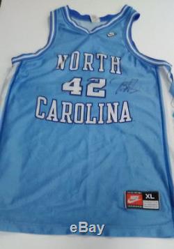 JERRY STACKHOUSE North Carolina UNC Tar Heels SIGNED Nike Basketball Jersey