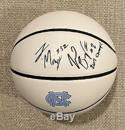 JOEL BERRY LUKE MAYE Signed Autographed 2017 UNC TAR HEELS Champions Basketball