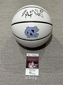 JSA COA JOEL BERRY LUKE MAYE Autographed UNC Tar Heels Basketball North Carolina