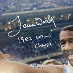 James Worthy Signed & Inscribed 11x14 Photo UNC Tar Heels Autographed Steiner CX