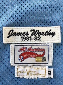 James worthy signed jersey UNC North Carolina TAR Heels Auto With 4 Inscriptions