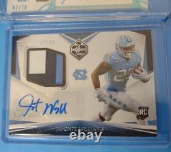 Javonte Williams RPA Lot Immaculate Gold, TAG Auto Patch ARGYLE UNC Tar Heels