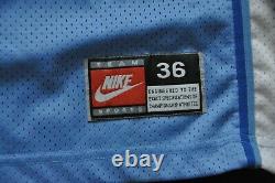 Jerry Stackhouse #42 Unc Tar Heels North Carolina Nike Blue Men Sewn 36 S
