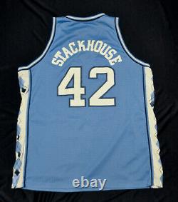 Jerry Stackhouse #42 Unc Tar Heels North Carolina Nike Blue Men Swingman 2xl