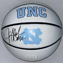 Jerry Stackhouse Signed Autographed UNC Tar Heels Logo Basketball PSA/DNA