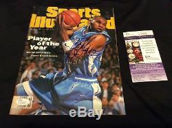 Jerry Stackhouse Signed Sports Illustrated No Label Nl Unc Tar Heels Jsa Coa