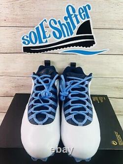 Jordan 10 Vapor Carbon Low Unc Tar Heels Pe Dc1149-144 Size 11 Nib No LID