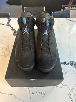 Jordan 6 Retro Tar Heels UNC Black 2017 Size 11.5 Deadstock New