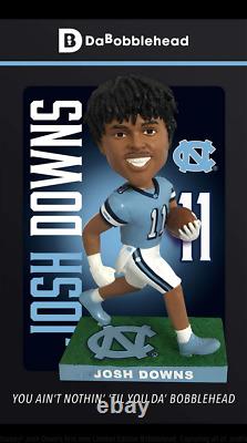 Josh Downs North Carolina UNC Tarheels Football Bobblehead Indianapolis Colts