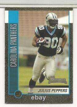 Julius Peppers 2002 Bowman Rookie Card SSP Gold Parallel card 22/50 Panthers