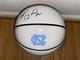 King Rice Signed North Carolina Unc Tar Heels Logo Full Size Basketball Coa