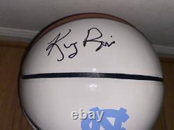 King Rice Signed North Carolina Unc Tar Heels Logo Full Size Basketball Coa