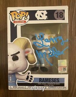 Larry Miller Signed Rameses Funko Pop-UNC-North Carolina Tar Heels Basketball