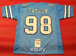 Lawrence Taylor Autographed Unc Tar Heels Jersey Jsa Lt North Carolina
