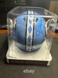Lawrence Taylor Signed North Carolina Tar Heels Mini Helmet Rare PSA 9A80346
