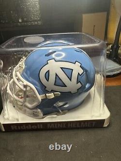 Lawrence Taylor Signed North Carolina Tar Heels Mini Helmet Rare PSA 9A80346