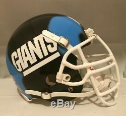 Lawrence Taylor UNC Tar heels Ripped NY Giants Authentic Football Helmet