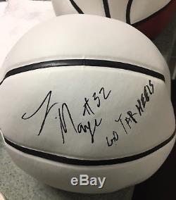 Luke Maye Autographed North Carolina Tar Heels Basketball Coa UNC Jordan