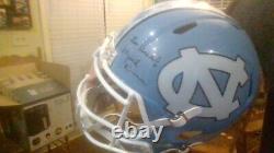 Mack Brown FULL SIZED Signed UNC Tar Heels Football Helmet Winningest UNC Coach