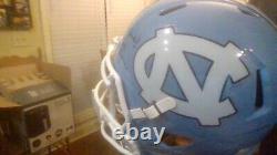 Mack Brown FULL SIZED Signed UNC Tar Heels Football Helmet Winningest UNC Coach