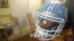 Mack Brown FULL SIZED Signed UNC Tar Heels Football Helmet Winningest UNC Coach