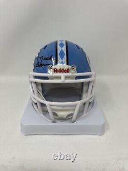 Mack Brown Signed Autograph Mini Helmet North Carolina Tar Heels Unc Psa/dna Coa