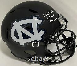 Mack Brown Signed Autographed UNC North Carolina Tar Heels Custom F/S Helmet JSA