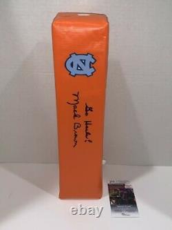 Mack Brown Signed Touchdown Pylon North Carolina Tar Heels Unc Jsa Coa