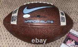 Mack Brown Signed Unc Nike Game Football Jsa Autograph Tar Heels Vapor Used